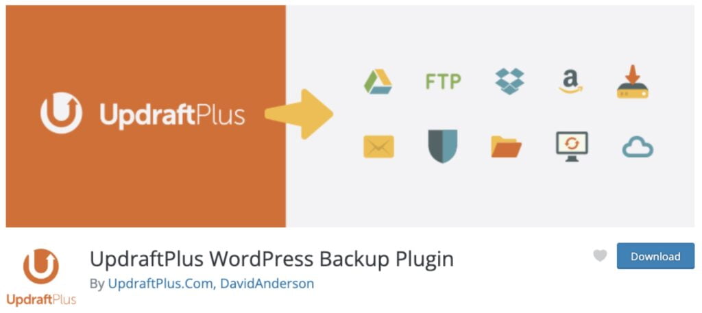 Updraftplus Wordpress Backup Plugin